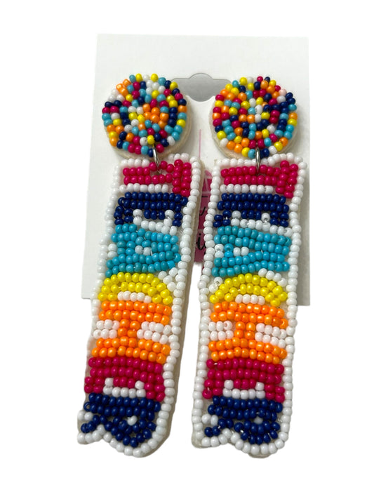 Teacher Beaded Earrings